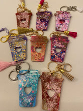 Load image into Gallery viewer, Resin Coffee Cup Key Rings
