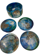 Load image into Gallery viewer, Resin Coasters &amp; Holder
