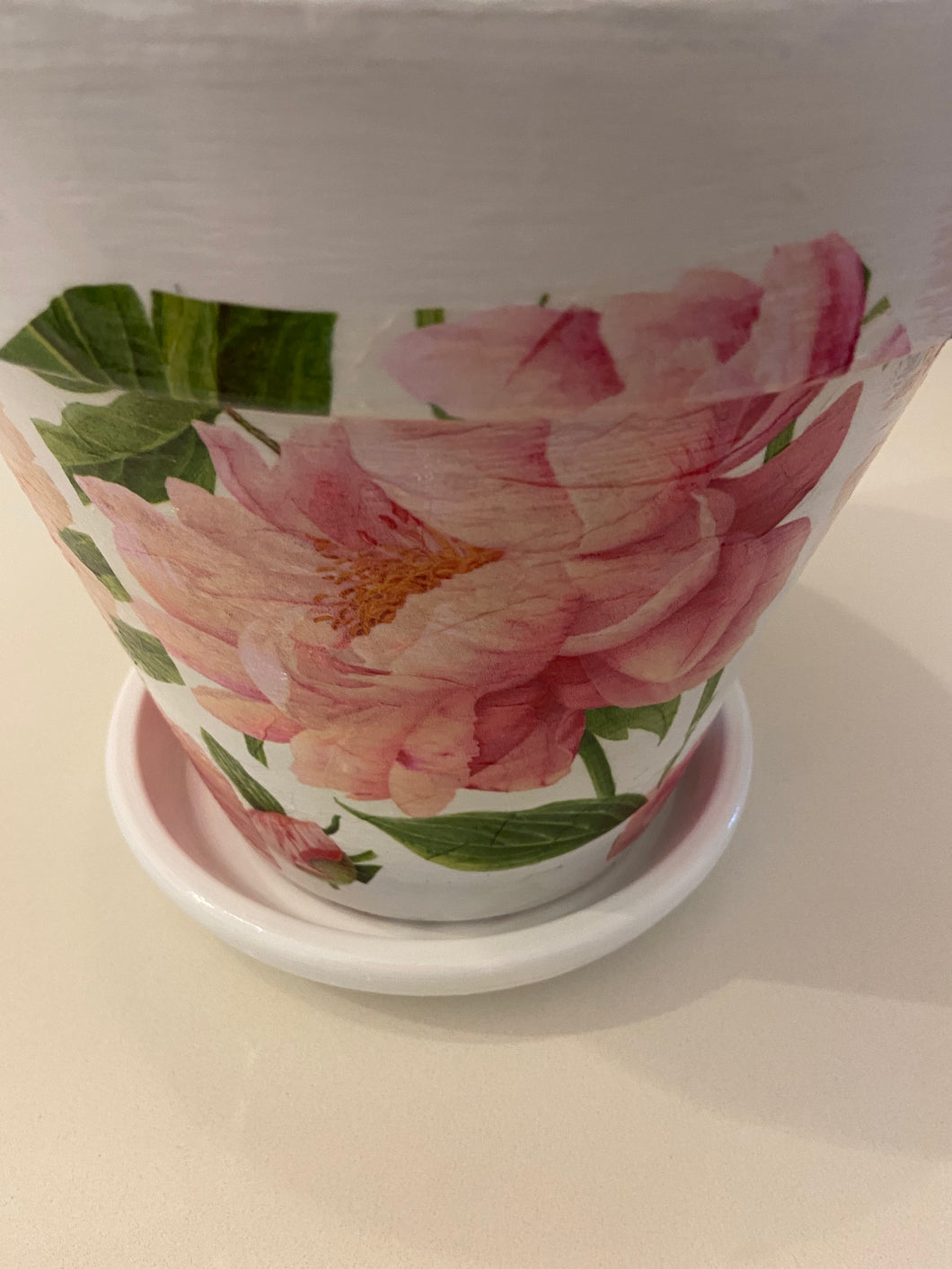 Decoupage Plant Pot