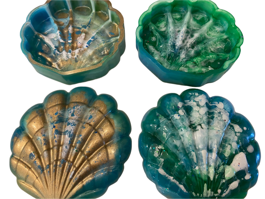 Shell Containers Dye Powder Resin Shell Containers – Jules Nesting & Design
