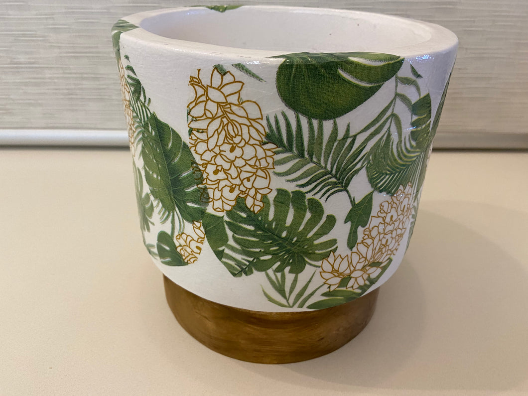Decoupage Plant Pot