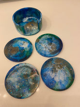 Load image into Gallery viewer, Resin Coasters &amp; Holder
