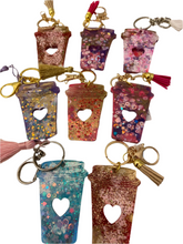 Load image into Gallery viewer, Resin Coffee Cup Key Rings
