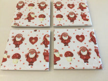 Load image into Gallery viewer, Christmas Ceramic &amp; Decoupage Coasters
