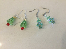 Load image into Gallery viewer, Swarovski Crystal Christmas Tree Earrings
