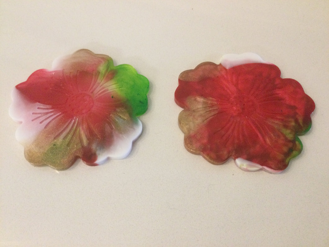 Resin Flower Coasters