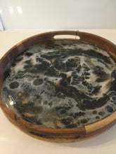 Load image into Gallery viewer, Resin &amp; Acacia Wood Serving Tray
