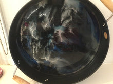 Load image into Gallery viewer, Black Metal &amp; Resin Tray
