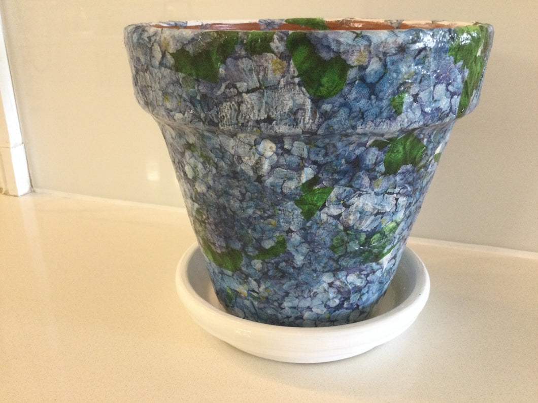 Decoupage Plant Pot