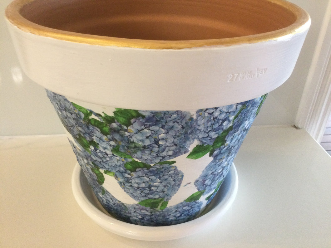 Decoupage Plant Pot