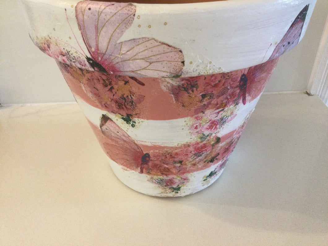 Decoupage Plant Pot