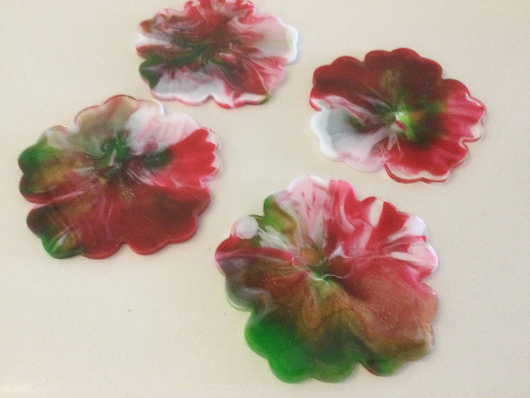Resin Flower Coasters