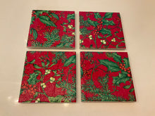 Load image into Gallery viewer, Christmas Ceramic &amp; Decoupage Coasters
