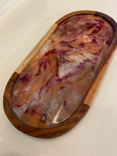Load image into Gallery viewer, Resin &amp; Wood Tray
