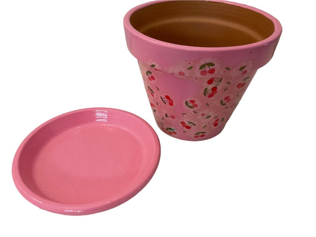 Decoupage Plant Pot