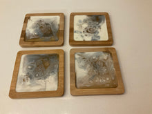 Load image into Gallery viewer, Resin &amp; Bamboo Coasters
