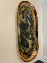 Load image into Gallery viewer, Copper Metal &amp; Resin Tray
