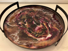 Load image into Gallery viewer, Resin &amp; Black Metal Tray
