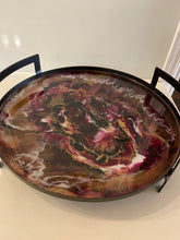 Load image into Gallery viewer, Wrought Iron &amp; Resin Tray
