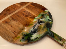 Load image into Gallery viewer, Resin &amp; Acacia Wood Serving Board
