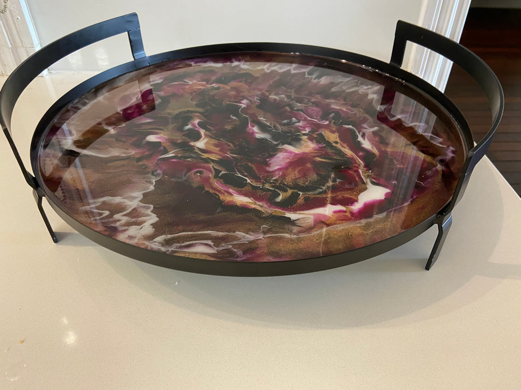 Wrought Iron & Resin Tray