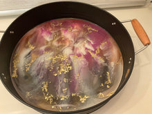 Load image into Gallery viewer, Resin &amp; Black Metal Tray
