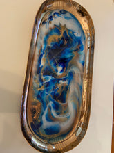 Load image into Gallery viewer, Copper Metal &amp; Resin Tray
