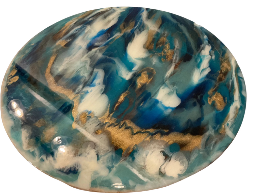 Resin & Acacia Wood Lazy Susan