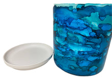 Load image into Gallery viewer, Ceramic &amp; Alcohol Ink Plant Pot
