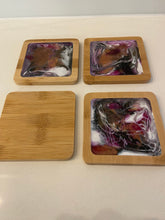 Load image into Gallery viewer, Resin &amp; Bamboo Coasters

