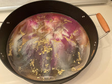 Load image into Gallery viewer, Resin &amp; Black Metal Tray
