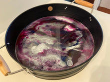 Load image into Gallery viewer, Black Metal &amp; Resin Tray
