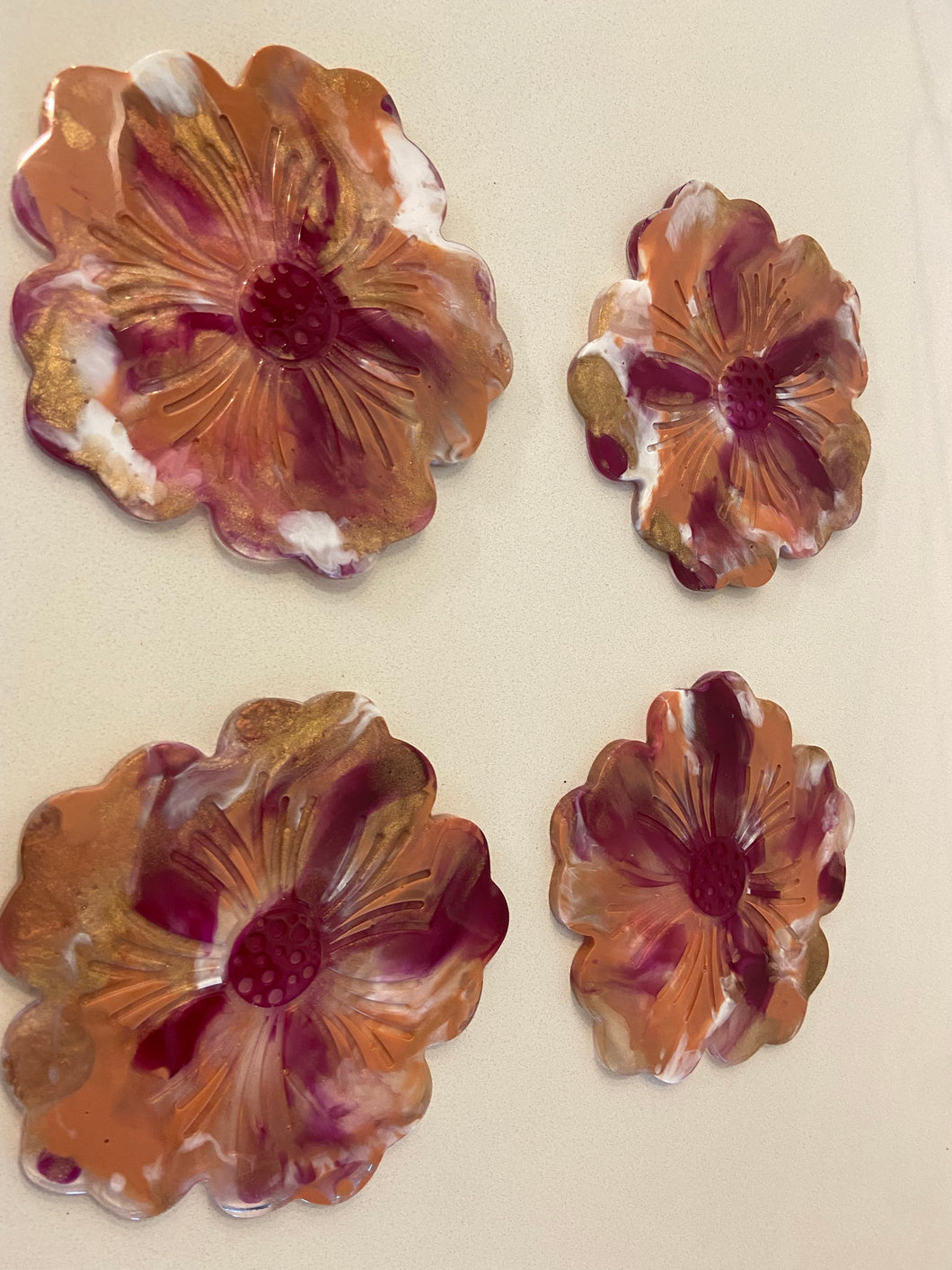 Resin Flower Coasters