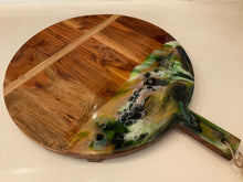 Load image into Gallery viewer, Resin &amp; Acacia Wood Serving Board
