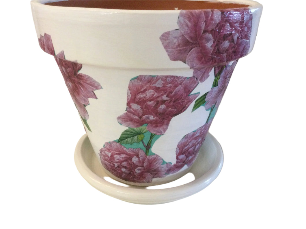 Decoupage Plant Pot