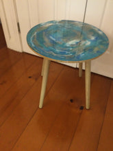 Load image into Gallery viewer, Resin &amp; Wood Side Table
