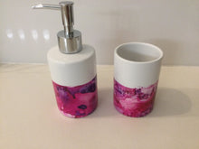 Load image into Gallery viewer, Bathroom Set (Toothbrush Holder &amp; Soap Pump)
