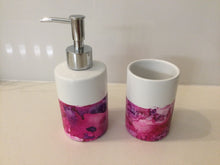 Load image into Gallery viewer, Bathroom Set (Toothbrush Holder &amp; Soap Pump)
