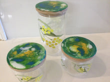 Load image into Gallery viewer, Glass, Bamboo &amp; Resin Canisters
