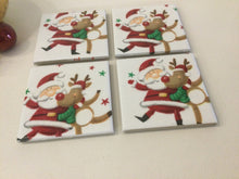 Load image into Gallery viewer, Christmas Ceramic &amp; Decoupage Coasters
