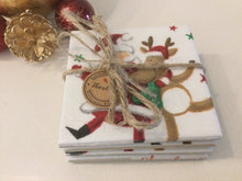 Load image into Gallery viewer, Christmas Ceramic &amp; Decoupage Coasters
