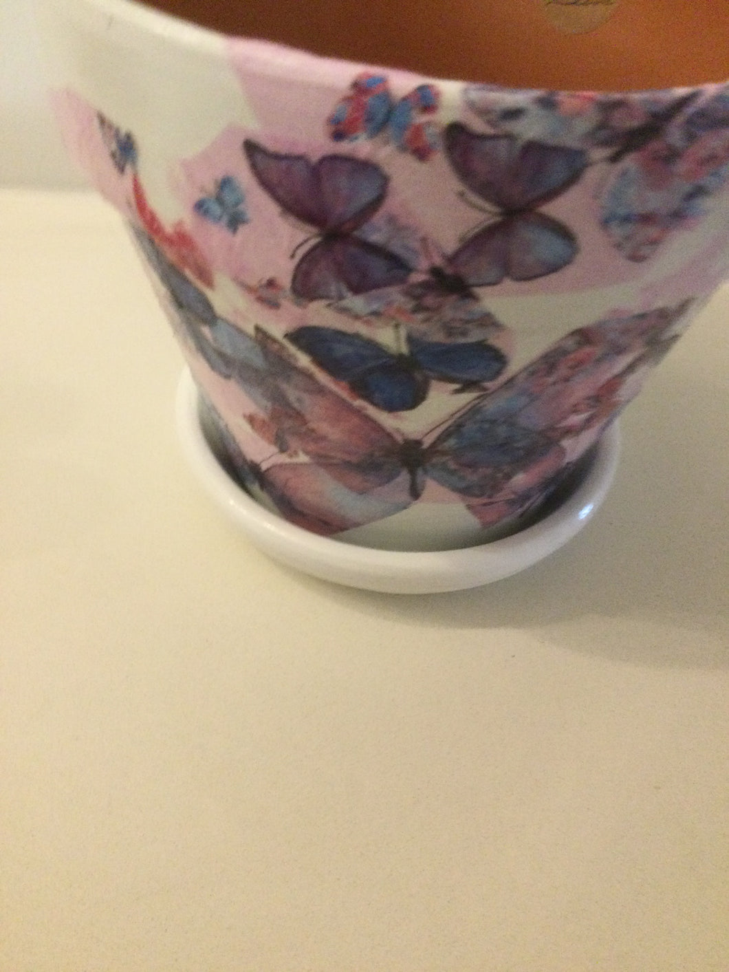 Decoupage Plant Pot