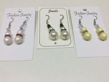 Load image into Gallery viewer, Swarovski Pearl &amp; Crystal Christmas Snowman Earrings
